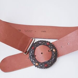 Vintage Fabio Corti Tan Leather Belt